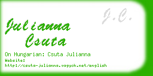 julianna csuta business card